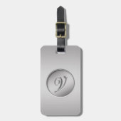 Monogramm "Letter V" Gepäckanhänger (Vorderseite vertikal)