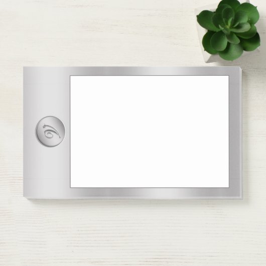 Monogramm "Letter V" Post-it Klebezettel (Büro)