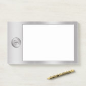 Monogramm "Letter V" Post-it Klebezettel (Auf Schreibtisch)