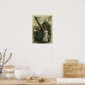 Monogramm Letter X-Plakatdruck Poster (Küche)