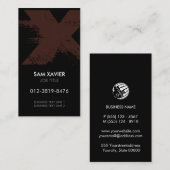 Monogramm Letter X-Visitenkarte Visitenkarte (Vorne/Hinten)