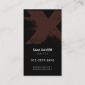 Monogramm Letter X-Visitenkarte Visitenkarte (Vorderseite)