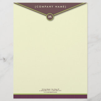 Monogramm Letterhead Briefkopf