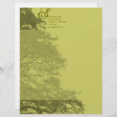Monogramm Letterhead Limon Tree Briefkopf (Vorne/Hinten)