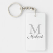 Monogramm-Lichtnebel Schlüsselanhänger (Vorderseite)