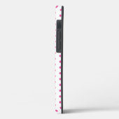 Monogramm Liebe Herz Cupcake Polka Dot Valentine Case-Mate iPhone Hülle (Rückseite / Links)