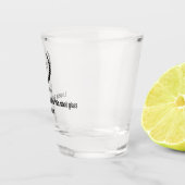 Monogramm Liebe ist süß, Gastgeschenke Hochzeiten Schnapsglas (Rechts)