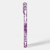 Monogramm Lila botanisch Case-Mate iPhone Hülle (Rückseite / Links)