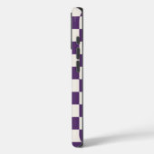Monogramm Lila Creme Prüfmuster Case-Mate iPhone Hülle (Rückseite / Links)