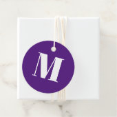 Monogramm lila Erstgeschenk anpassen Geschenkanhänger (Beispiel)