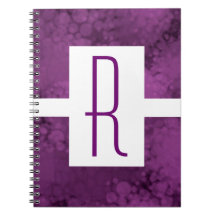 Monogramm Lila gesprenkelt