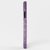 *~* Monogramm Lila Gradient Ombre Glitzer Case-Mate iPhone Hülle (Hinten/Rechts)