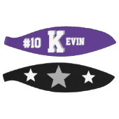 Monogramm Lila, grau und weiß Basketball (Panele)