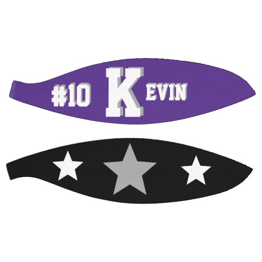 Monogramm Lila, grau und weiß Basketball (Panele)