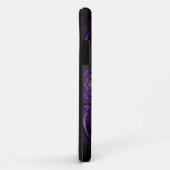 Monogramm Lila mittelalterliches florales iPhone 5 Case-Mate iPhone Hülle (Hinten/Rechts)