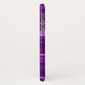 Monogramm lila Streifen Case-Mate iPhone Hülle (Hinten/Links)