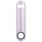 Monogramm lila Streifen Speedflaschenöffner (Rückseite)