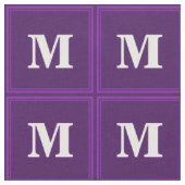 Monogramm lila Streifen Stoff (Nahaufnahme)