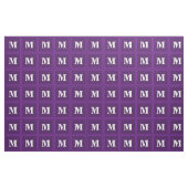 Monogramm lila Streifen Stoff (Fat Quarter (45,7 x 55,9 cm))