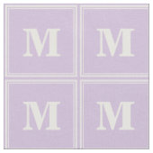 Monogramm lila Streifen Stoff (Nahaufnahme)