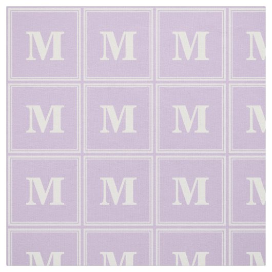 Monogramm lila Streifen Stoff (Muster)