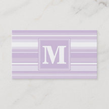 Monogramm lila Streifen
