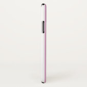 Monogramm lila und rosa vertikale Streifen Case-Mate iPhone Hülle (Hinten/Rechts)