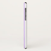 Monogramm lila und rosa vertikale Streifen Case-Mate iPhone Hülle (Hinten/Links)