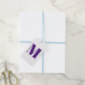 Monogramm lila violett anpassen geschenkanhänger (Mit Garn)