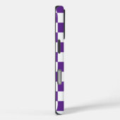 Monogramm Lila weißes Prüfmuster Case-Mate iPhone Hülle (Rückseite / Rechts)