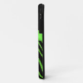 Monogramm Limon, schwarzer GlitzerZebra iPhone 5 Case-Mate iPhone Hülle (Hinten/Links)