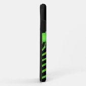 Monogramm Limon, schwarzer GlitzerZebra iPhone 5 Case-Mate iPhone Hülle (Hinten/Rechts)