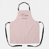 Monogramm-Logo Bäckerei Pink Schürze (Vorderseite)