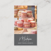 Monogramm-Logo der Bäckerei Grau Visitenkarte (Vorderseite)