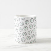Monogramm-Logo Golfer-Muster Kaffeetasse (Mittel)