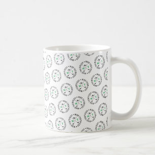 Monogramm-Logo Golfer-Muster Kaffeetasse