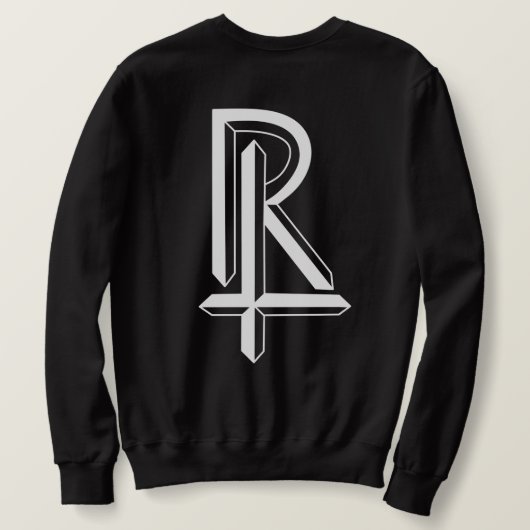 Monogramm Logo-Kombination aus den Buchstaben R un Sweatshirt (Design Rückseite)