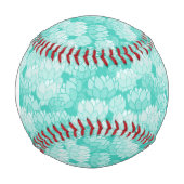 Monogramm Lotus-Muster 2 Baseball (Vorderseite)