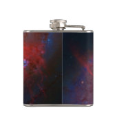 Monogramm, M106 Spiralarm, Stöcke Venatici Flachmann (Rückseite)