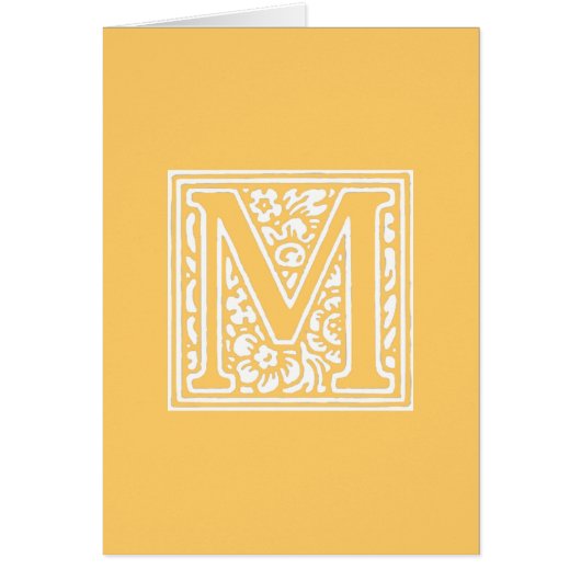 Monogramm "M" für Flora (Vorne)