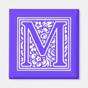 Monogramm "M" für Flora Magnet