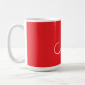 MONOGRAMM M, Rot und Weiß, Kaffeetasse (Links)