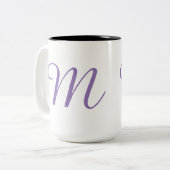 Monogramm-M Zweifarbige Tasse (Vorderseite Links)