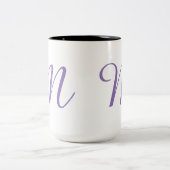 Monogramm-M Zweifarbige Tasse (Mittel)