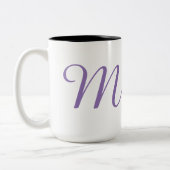 Monogramm-M Zweifarbige Tasse (Links)
