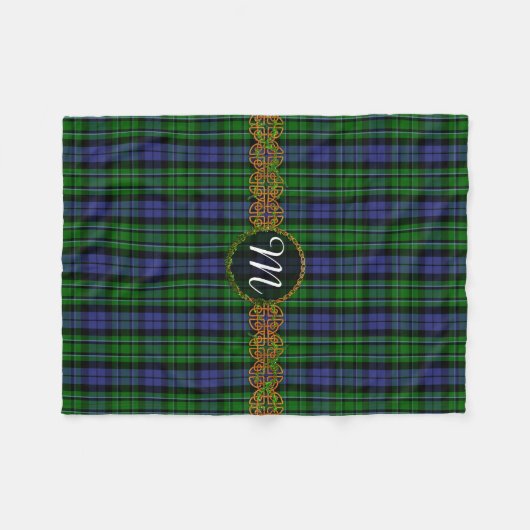 Monogramm MacCallum Tartan Fleecedecke (Vorderseite (Horizontal))