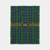Monogramm MacCallum Tartan Fleecedecke (Vorderseite)