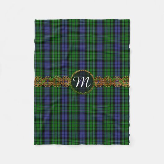 Monogramm MacCallum Tartan Fleecedecke (Vorderseite)