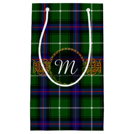 Monogramm MacDonald des InselnTartan Kleine Geschenktüte (Vorderseite)
