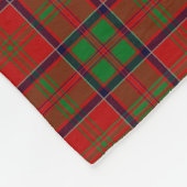 Monogramm MacDonald von Glencoe Tartan Fleecedecke (Ecke)